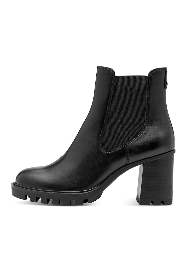 Botine Chelsea de piele si piele ecologica