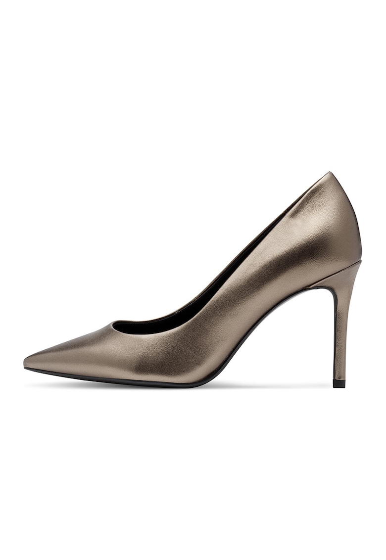 Pantofi din piele cu varf ascutit
