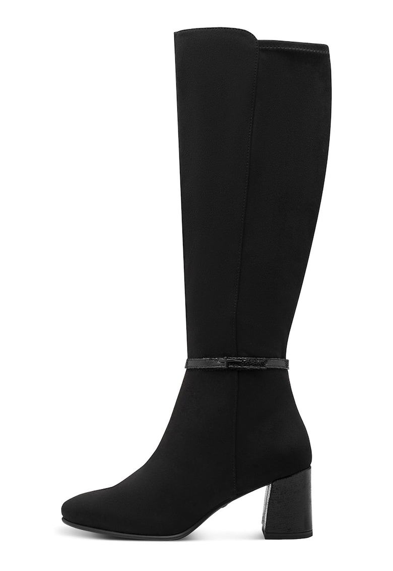Cizme lungi cu toc masiv