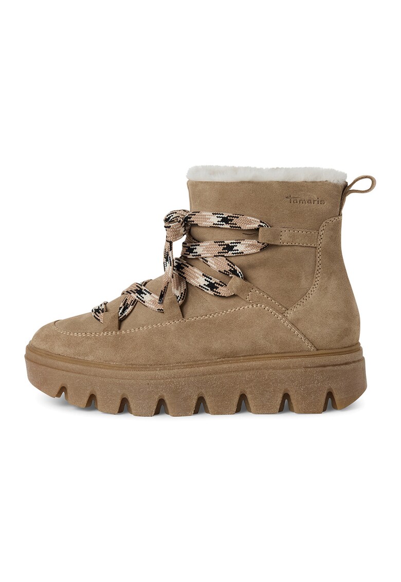 Ghete de piele intoarsa - Bej
