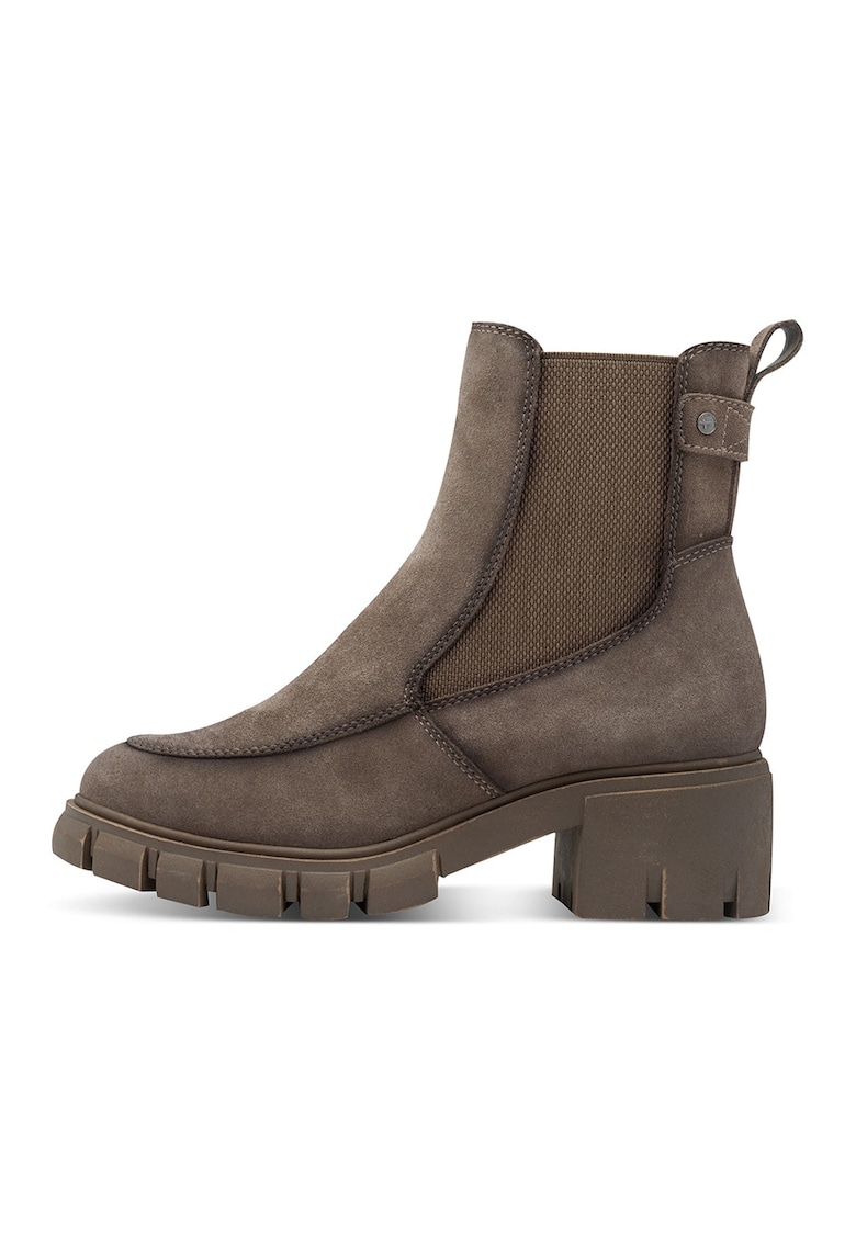 Ghete de piele intoarsa - Maro taupe