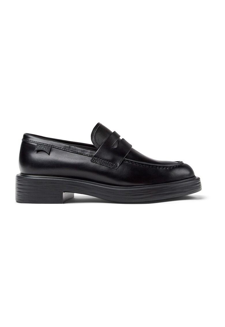 Pantofi loafer de piele Dean - Negru