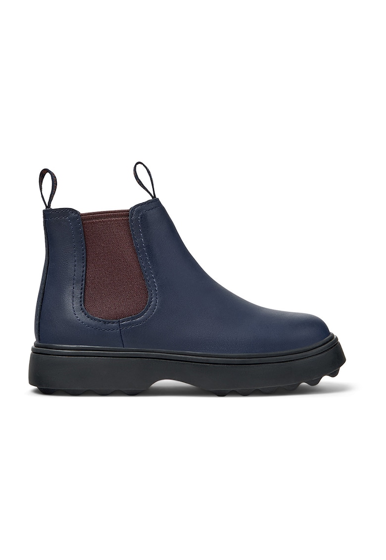 Ghete Chelsea din piele Norte 373 - Maro/Bleumarin