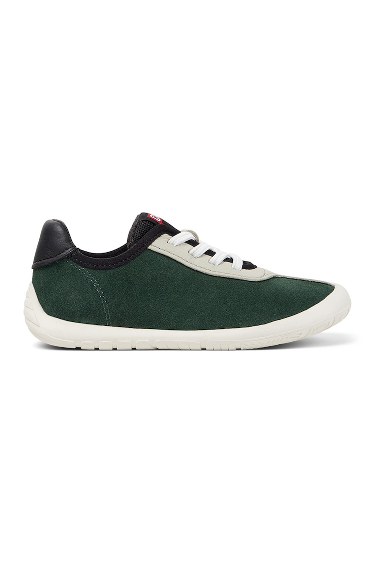 Pantofi sport cu model colorblock si garnituri din material sintetic - Negru/Gri deschis/Verde englez