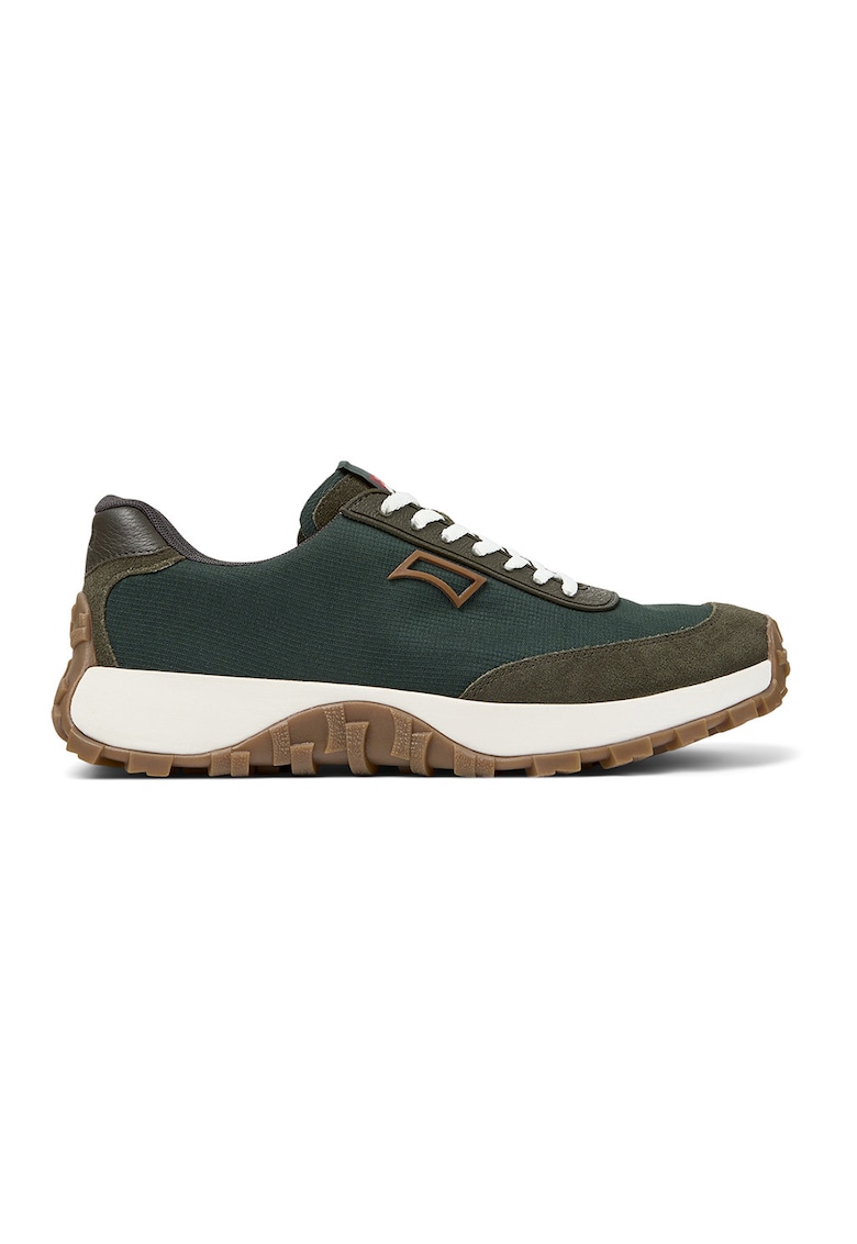 Pantofi sport Drift Trail cu detalii din piele intoarsa - Verde masliniu/Verde englez