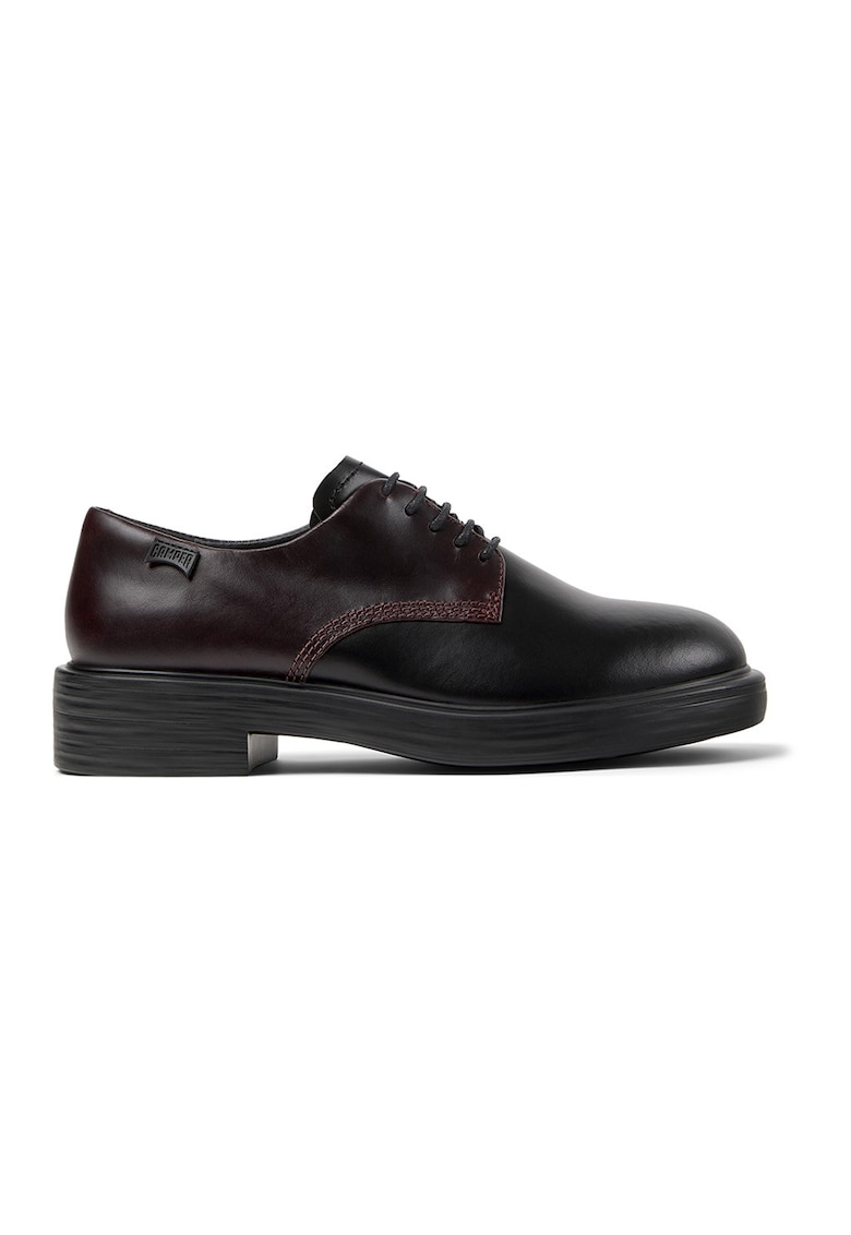 Pantofi Oxford de piele Dean - Maro cognac/Negru