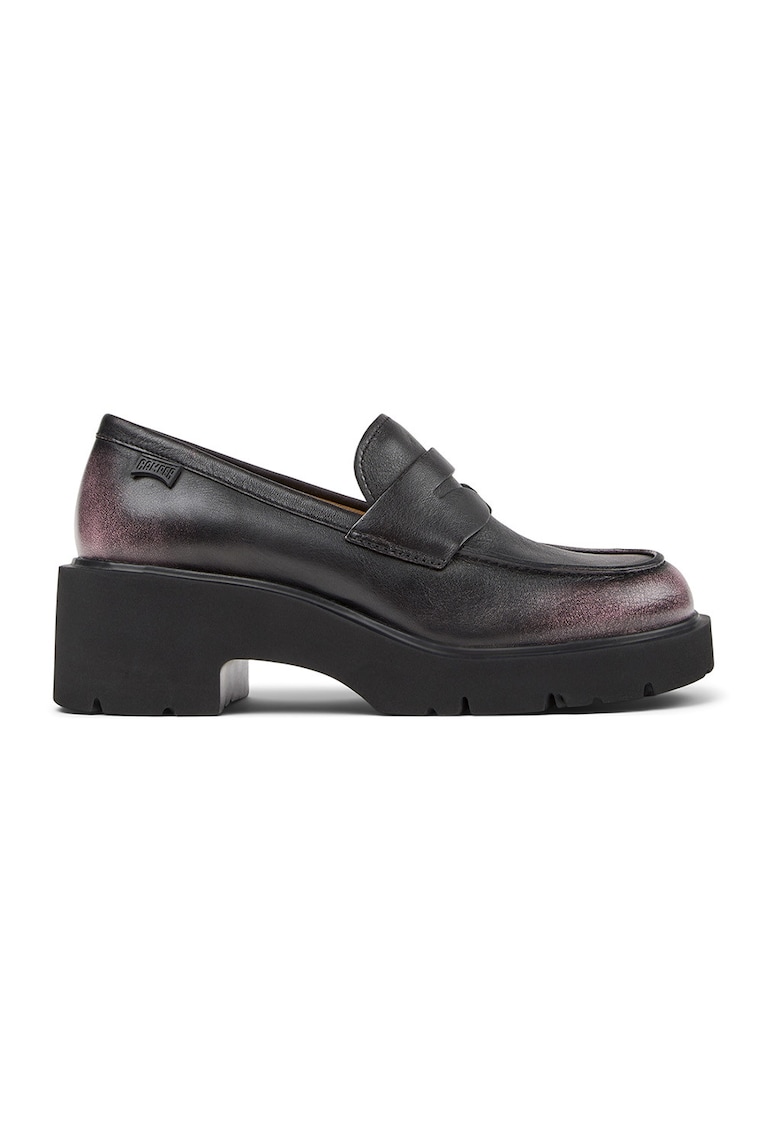 Pantofi loafer de piele cu toc masiv Milah 1159