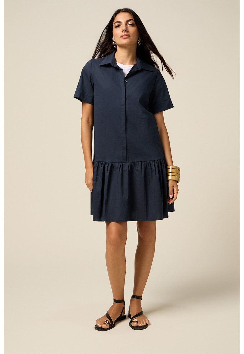 Rochie scurta lejera - Bleumarin