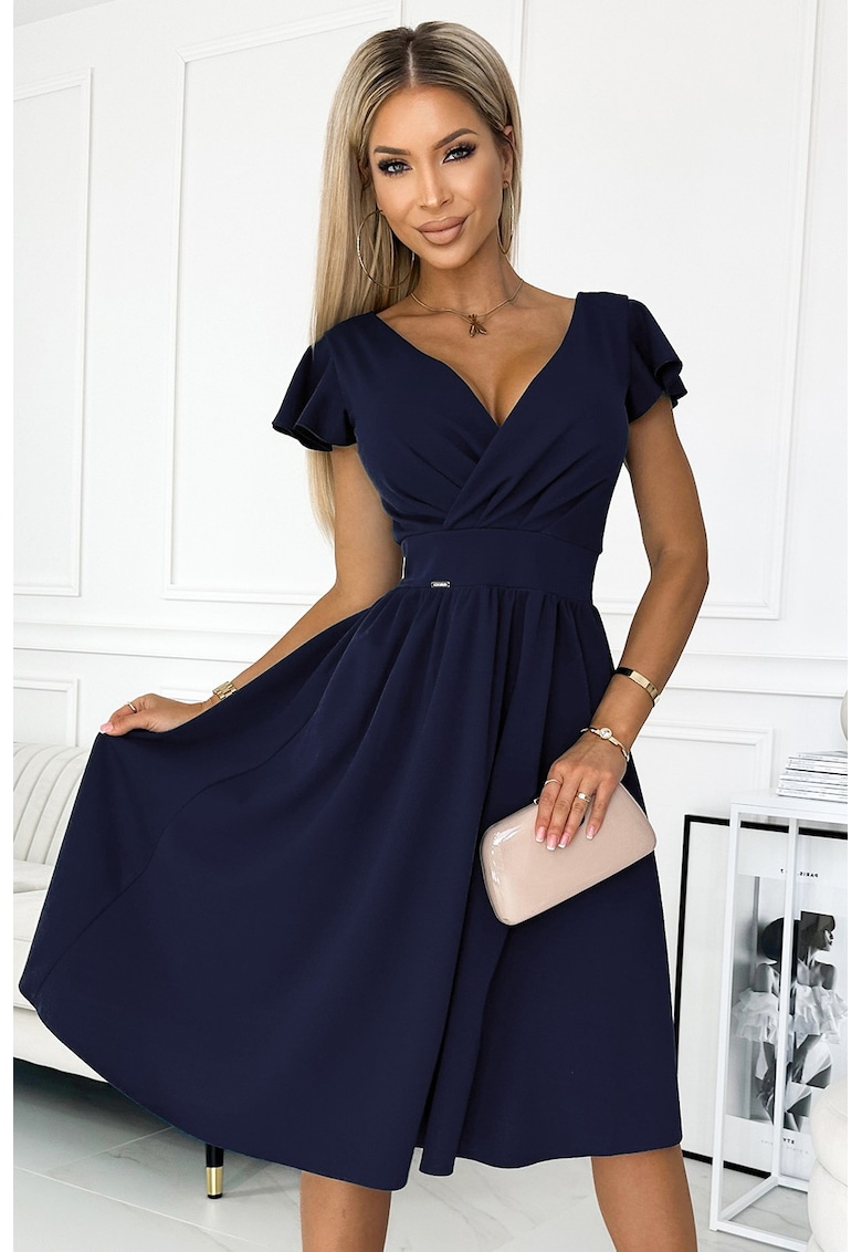 Rochie evazata cu maneca scurta -