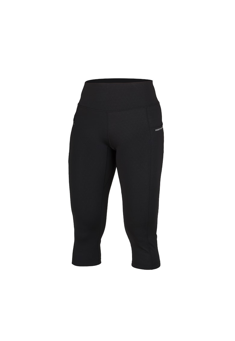 Colanti elastici 3/4 femei Terra blackprint