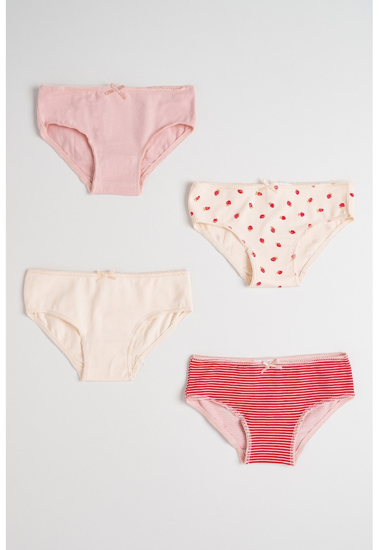 Set de chiloti din amestec de bumbac - 4 perechi