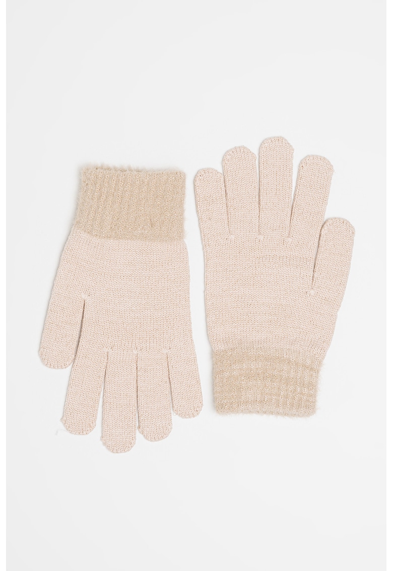 Manusi uni cu detalii pufoase