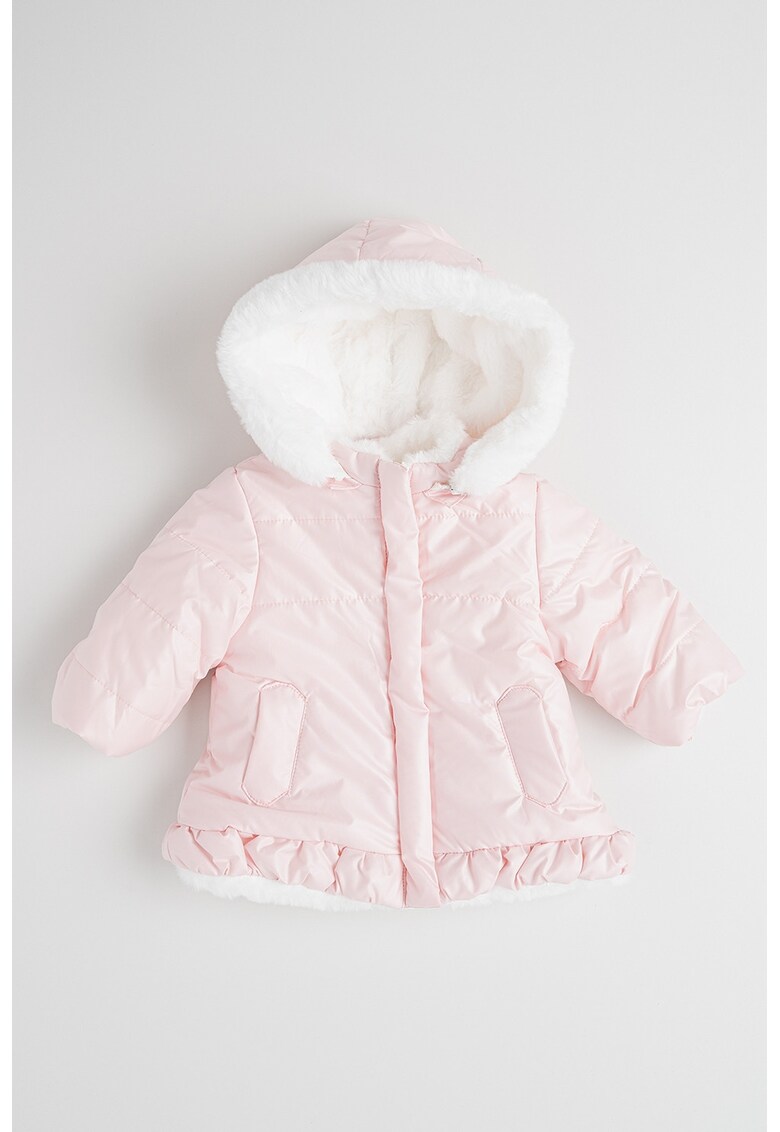 Jacheta reversibila cu fermoar si imprimeu pe spate