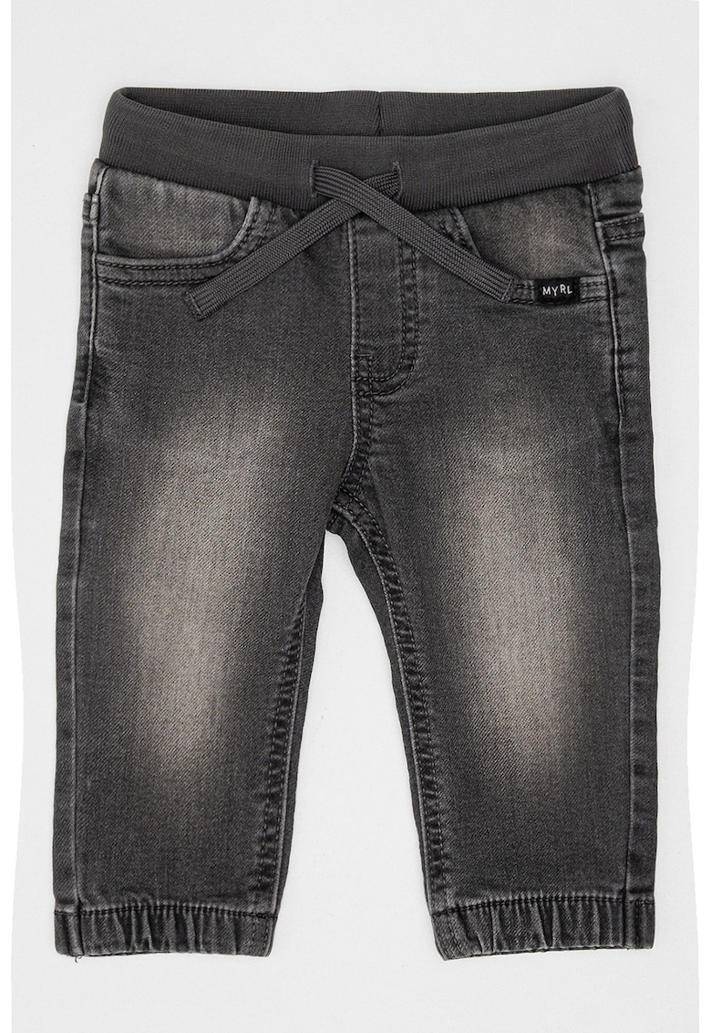 Bermude de denim cu aspect decolorat