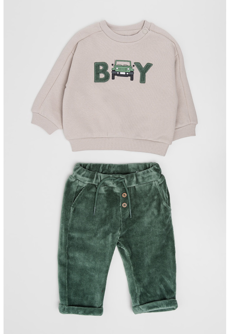 Set de bluza de trening si pantaloni din reiat