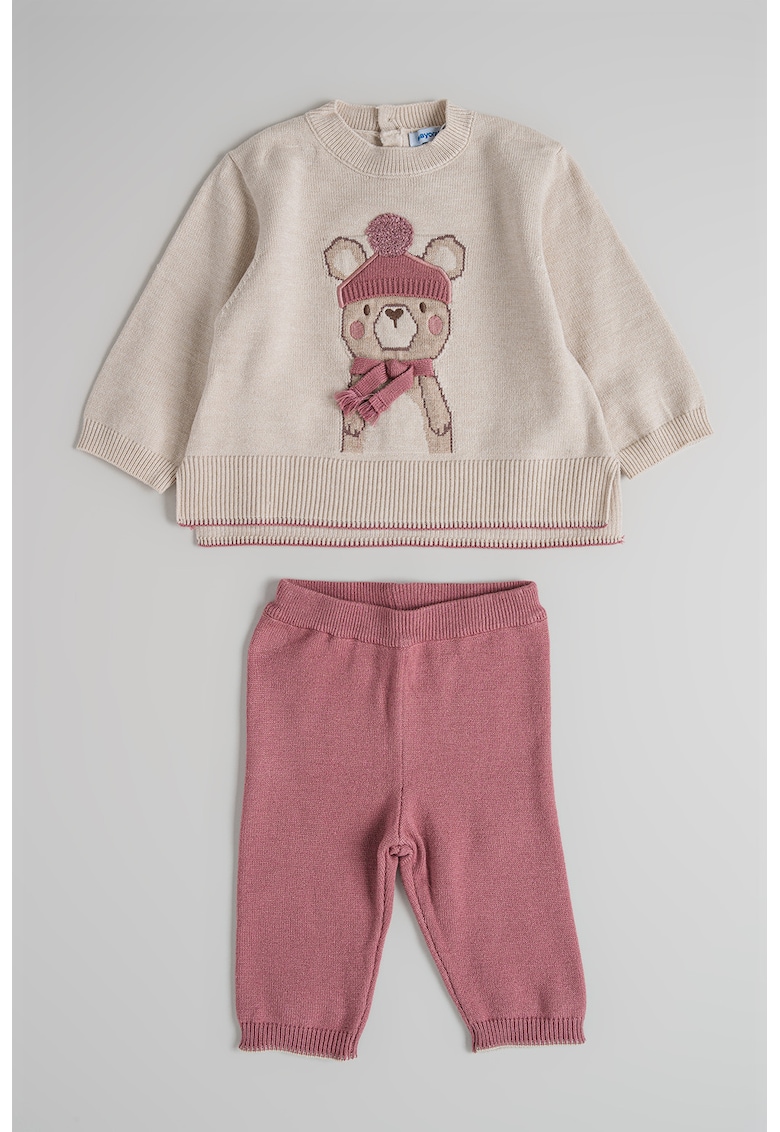 Set de bluza cu model in dungi si pantaloni - 2 piese