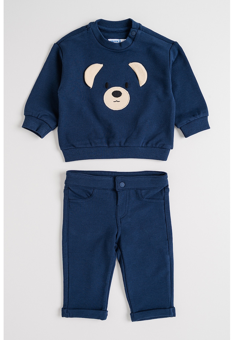 Set de bluza de trening si pantaloni din amestec de bumbac - 2 piese