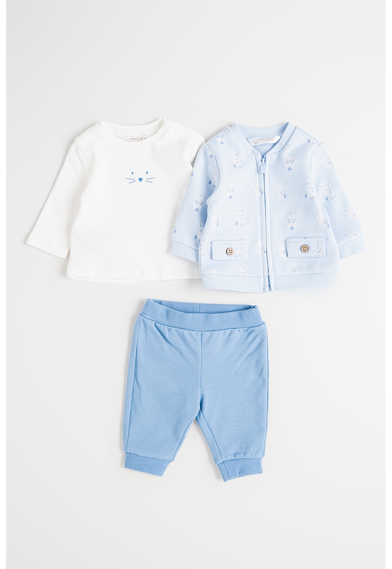 Set de imbracaminte din amestec de bumbac - 3 piese