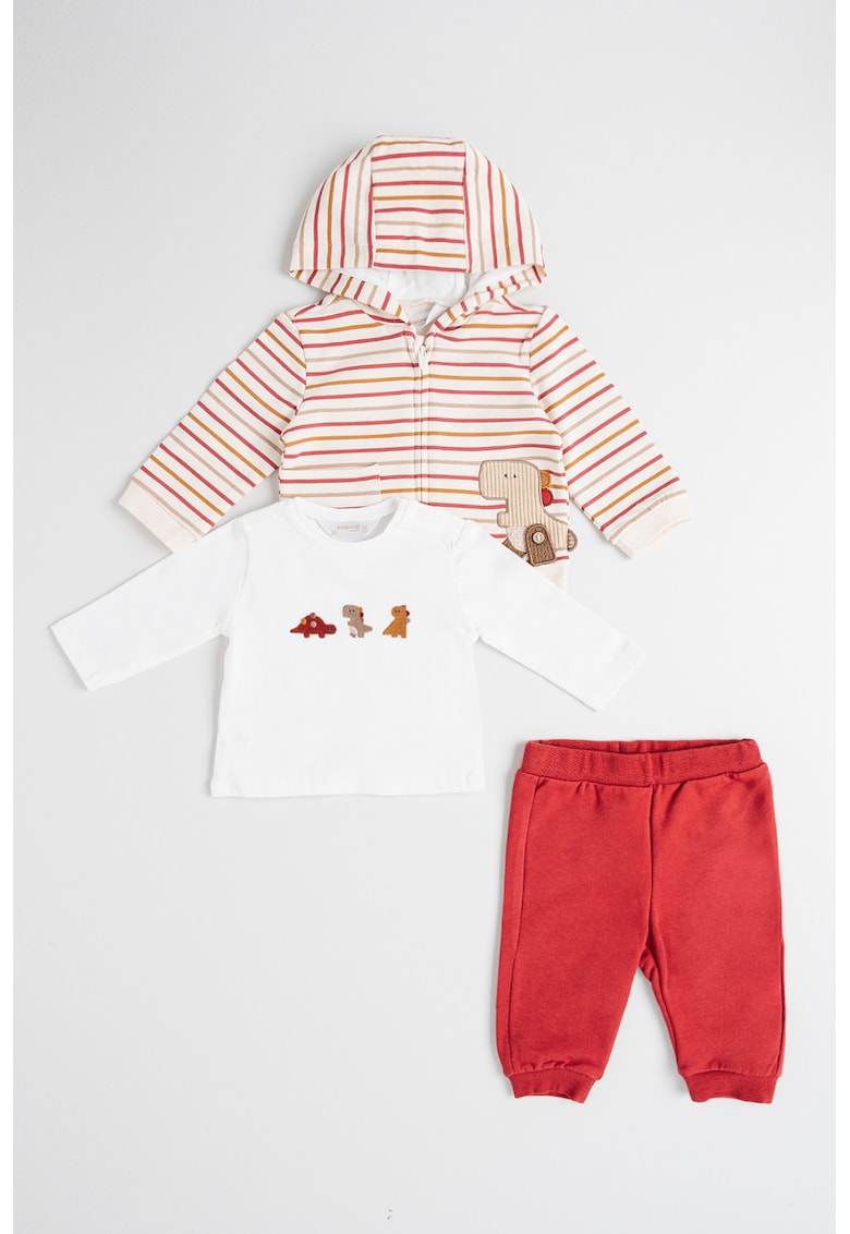 Trening cu gluga si detalii cu dinozaur - 3 piese