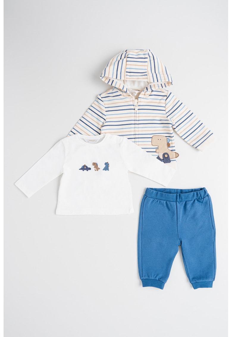 Trening cu gluga si detalii cu dinozaur - 3 piese