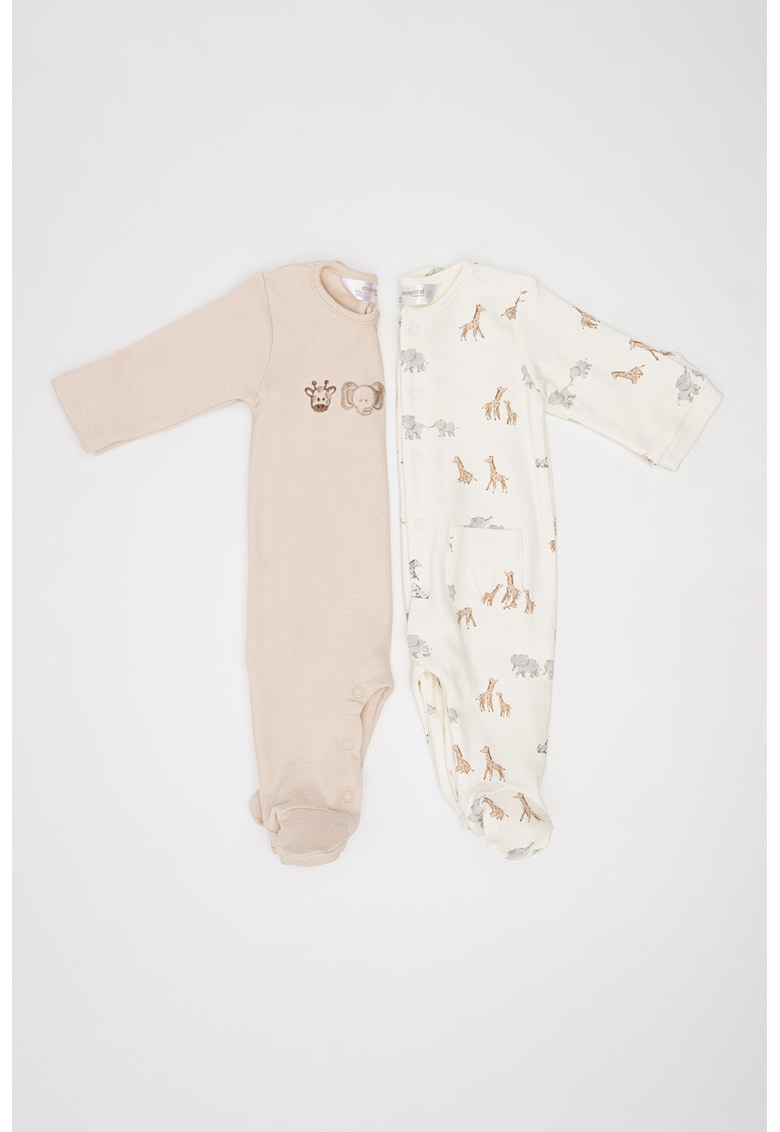 Set de salopete cu botosei si model - 2 piese