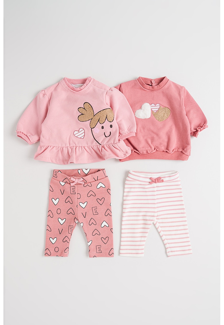 Set de bluza de trening si colanti- 4 piese