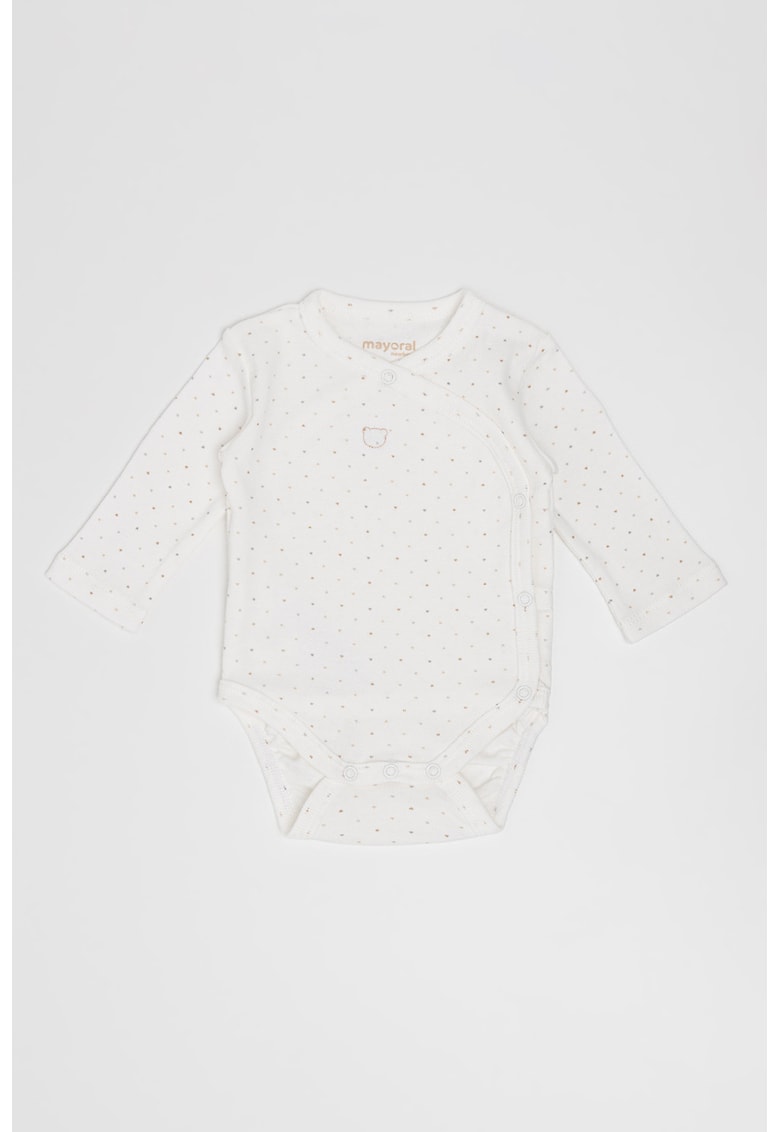 Body de bumbac cu maneci lungi