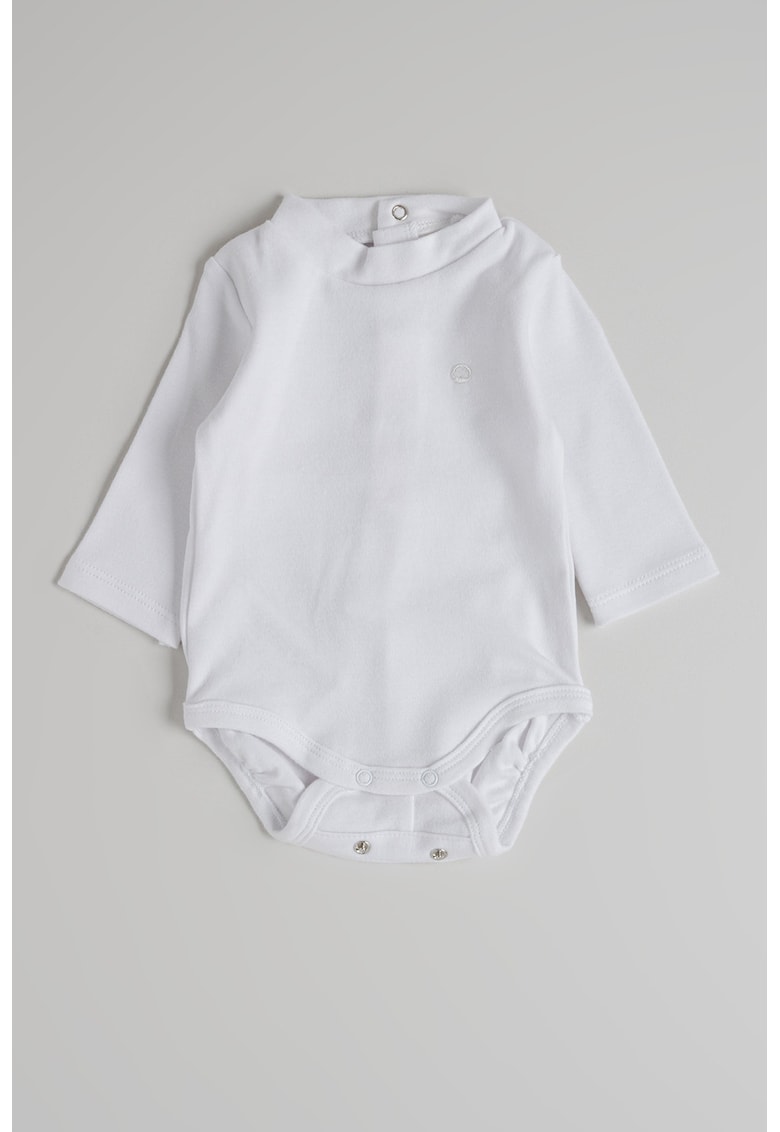 Body din bumbac cu model uni