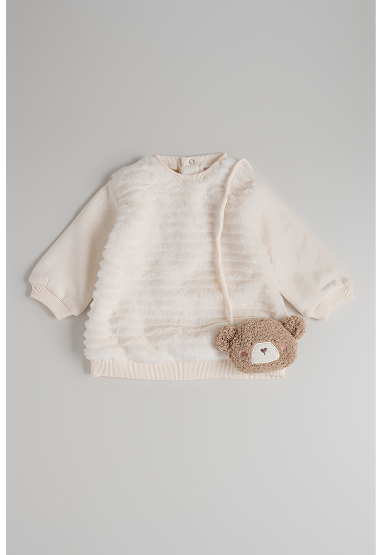 Rochie-pulover cu geanta in forma de ursulet