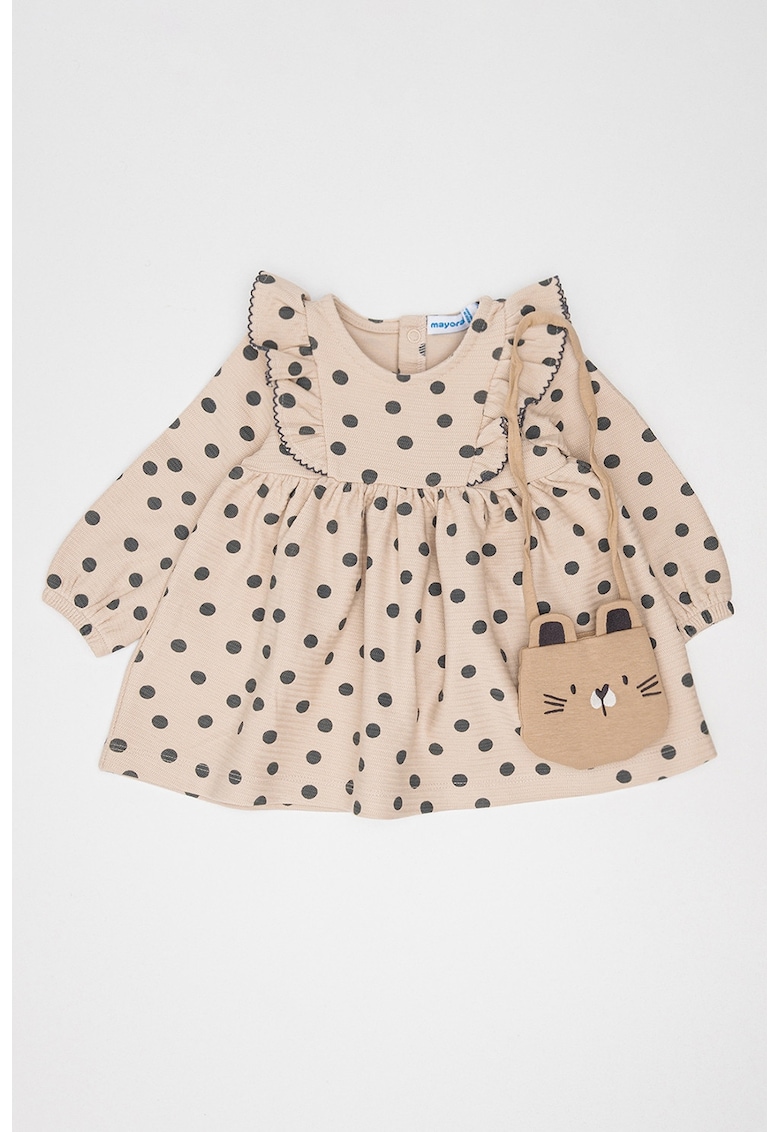 Set de rochie evazata si geanta crossbody