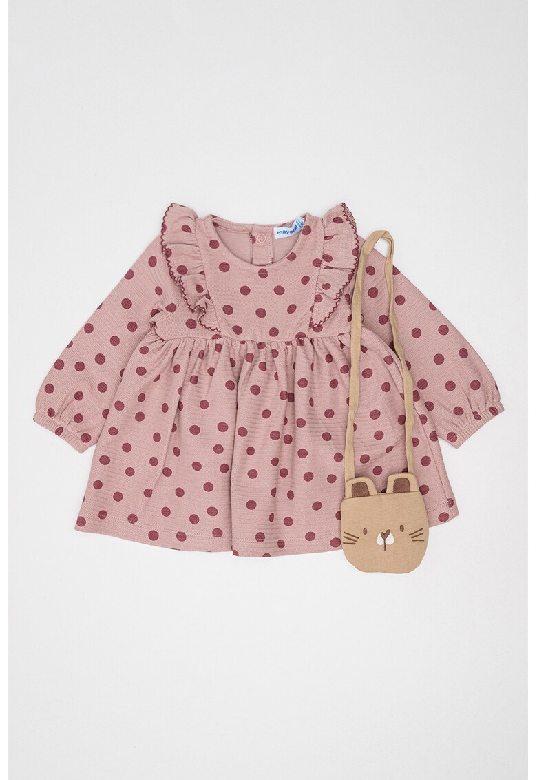 Set de rochie evazata si geanta crossbody