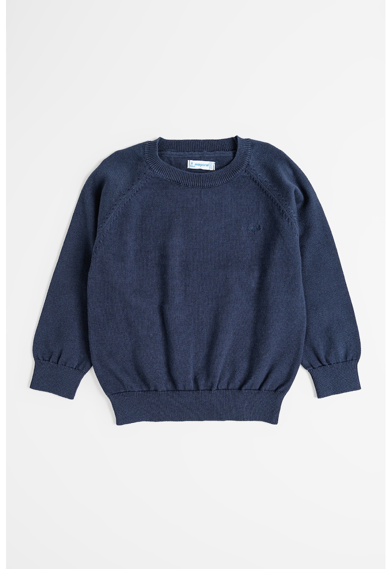 Pulover tricotat fin - Bleumarin