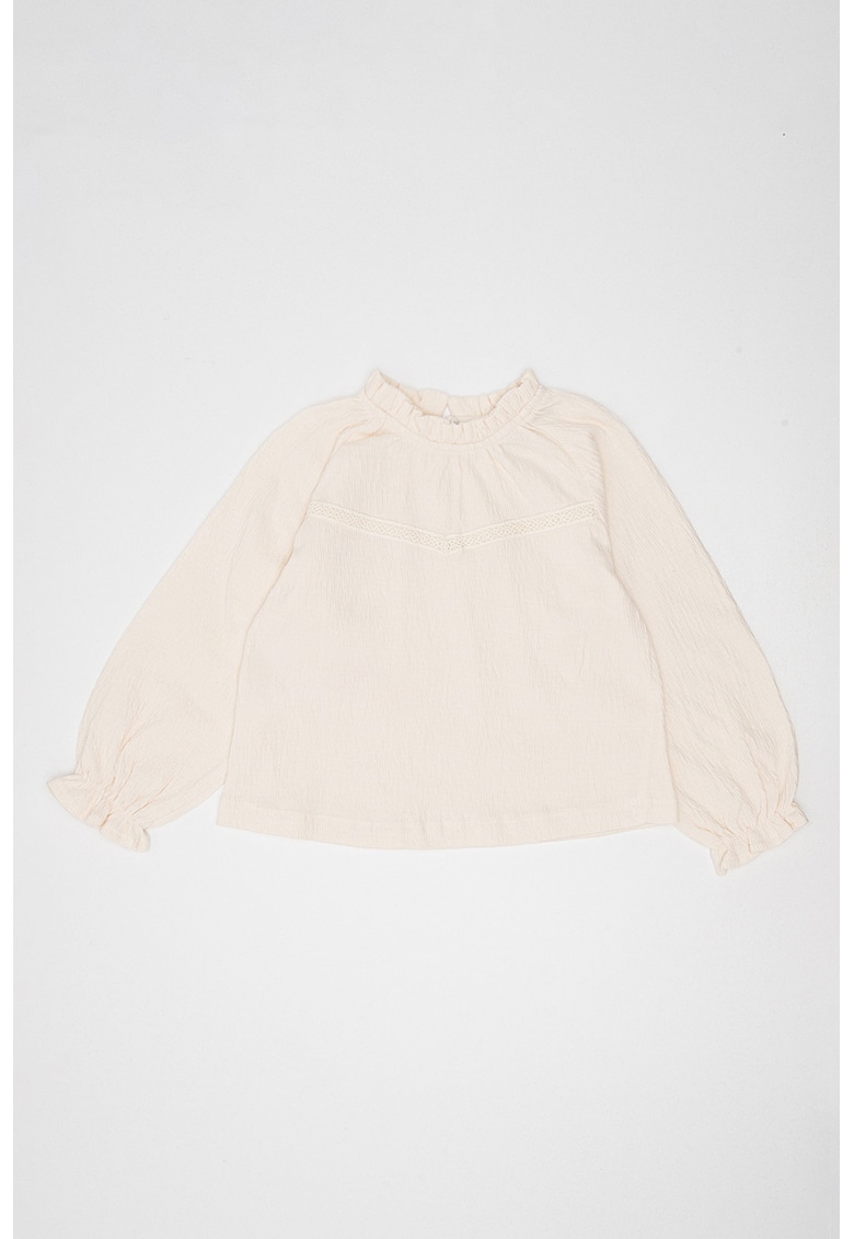 Bluza texturata cu volane