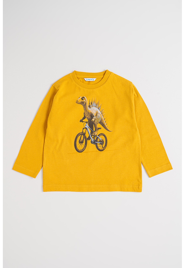 Bluza din bumbac cu model grafic