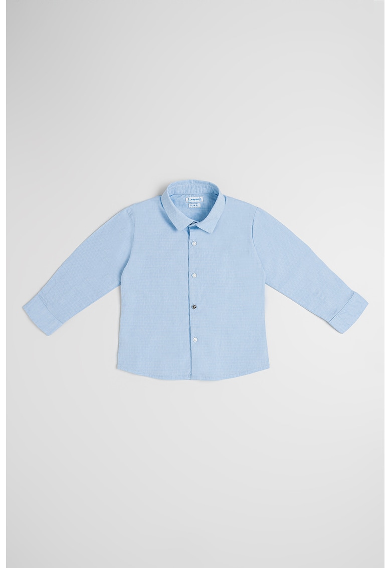 Camasa din amestec de bumbac - Albastru pastel