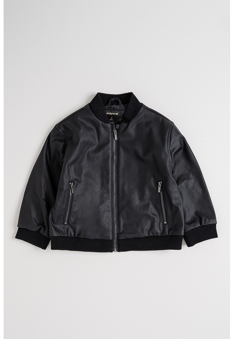 Geaca din piele ecologica cu fermoar