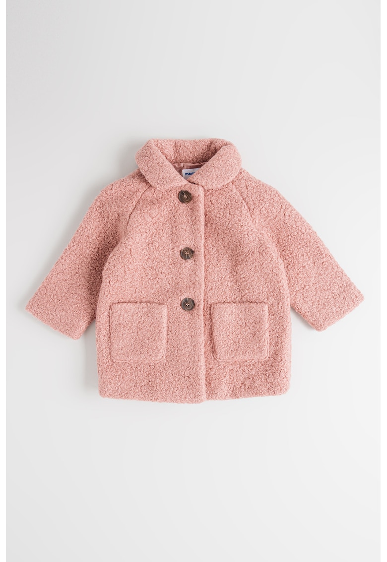 Geaca pufoasa cu nasturi