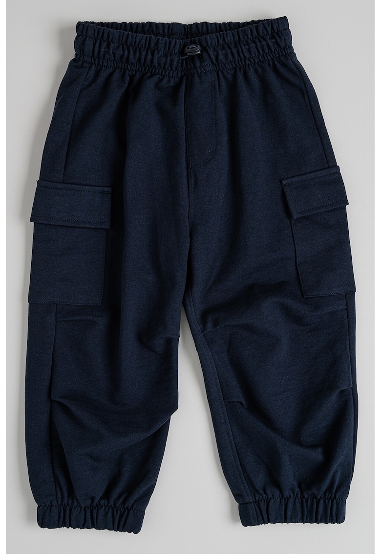 Pantaloni de trening cargo cu talie ajustabila