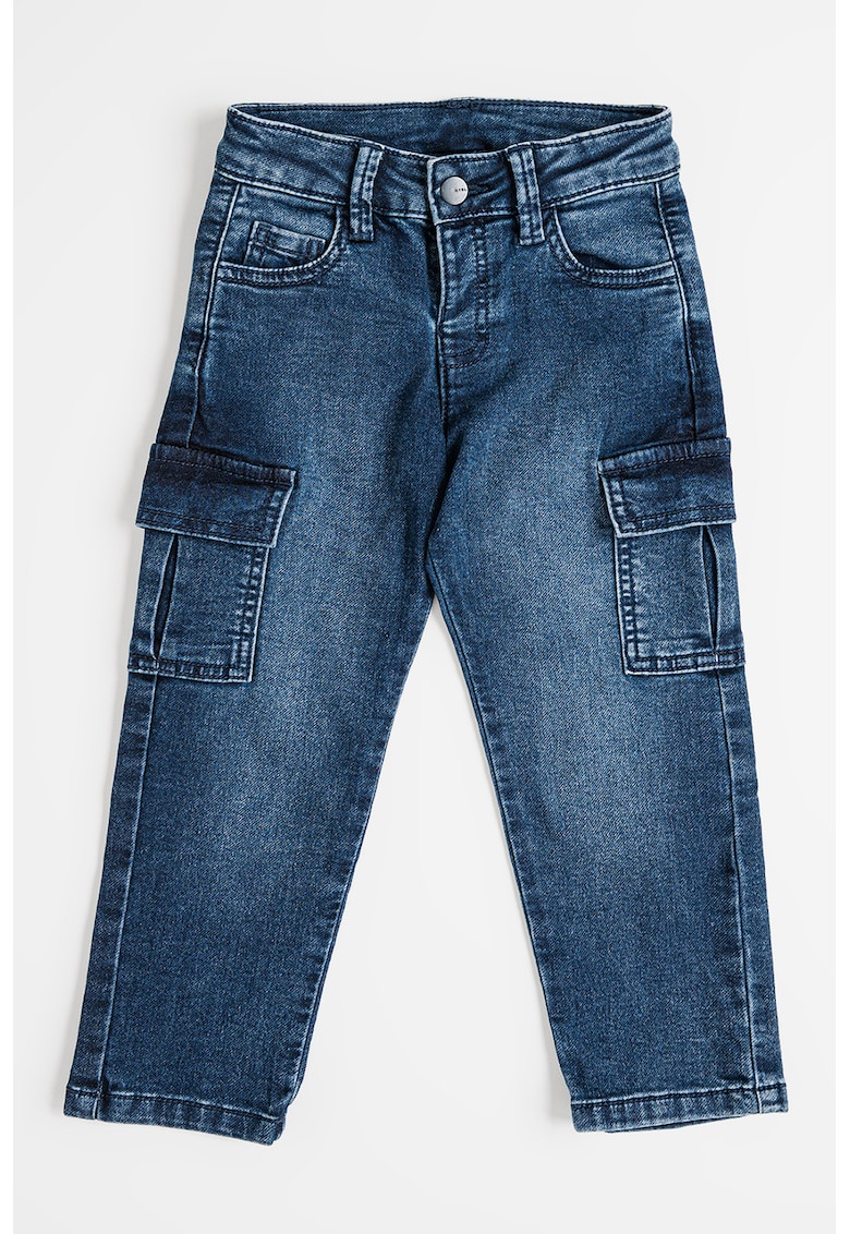 Blugi cargo cu capsa