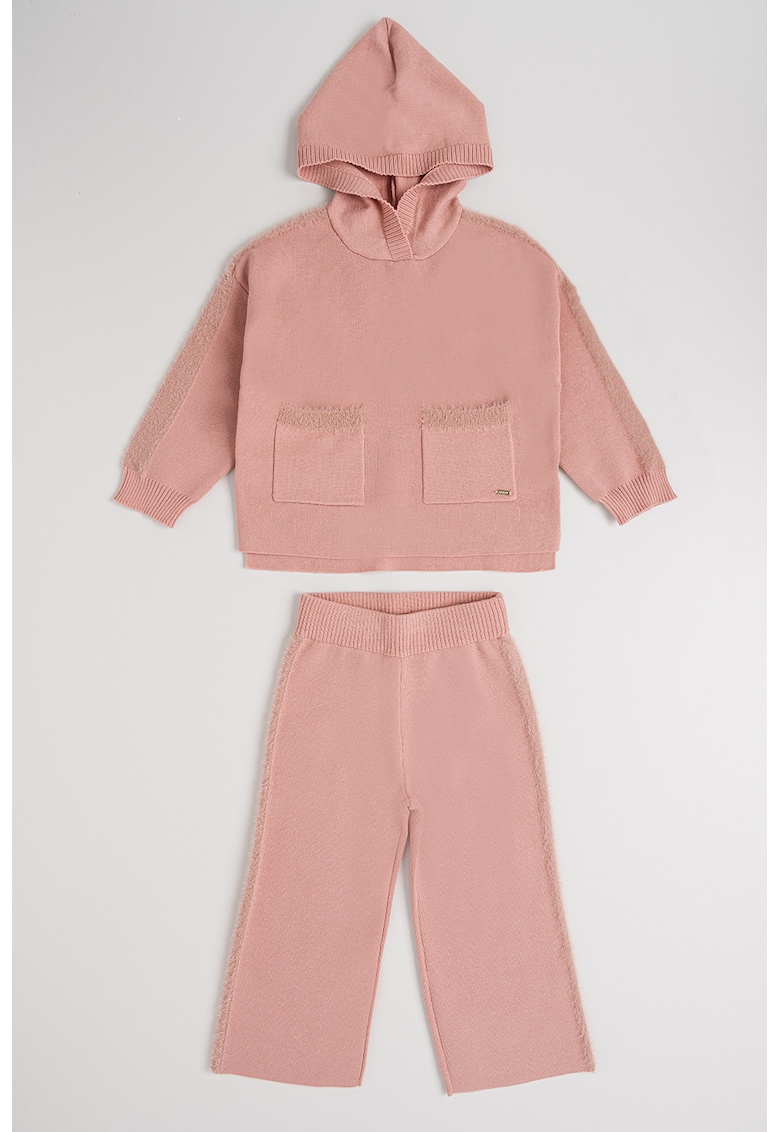Set de hanorac si pantaloni de trening - Roz prafuit