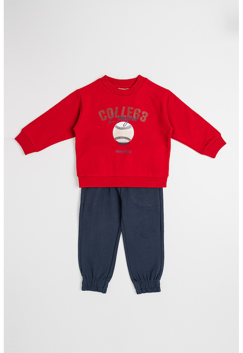 Set de bluza de trening si pantaloni cu imprimeu - 2 piese