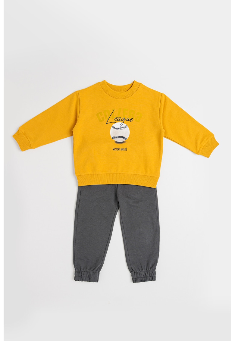 Set de bluza de trening si pantaloni cu imprimeu - 2 piese