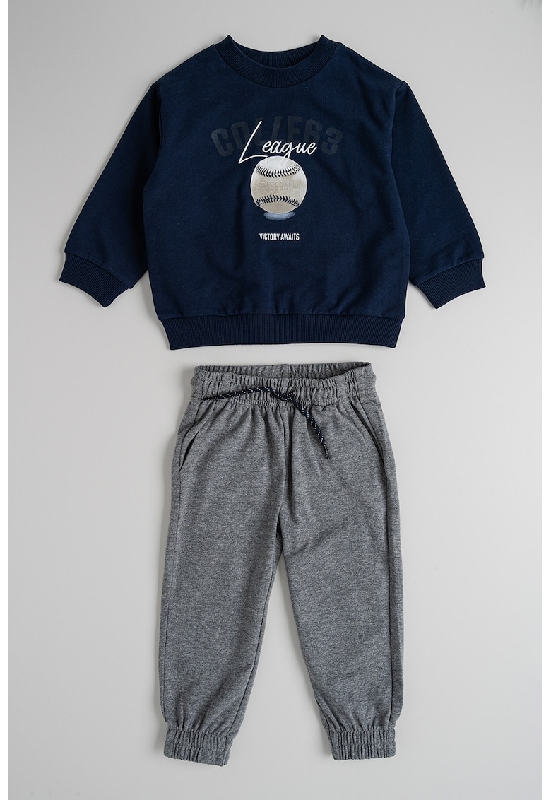 Set de bluza de trening si pantaloni cu imprimeu - 2 piese