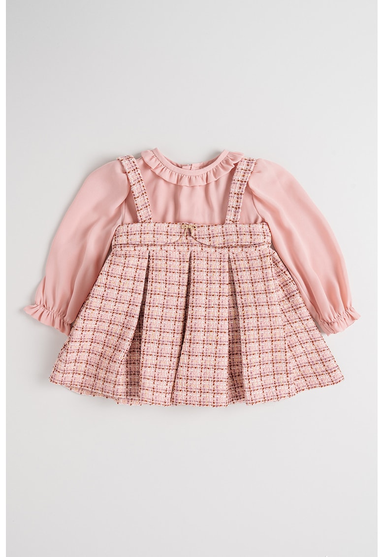 Rochie evazata cu model in carouri