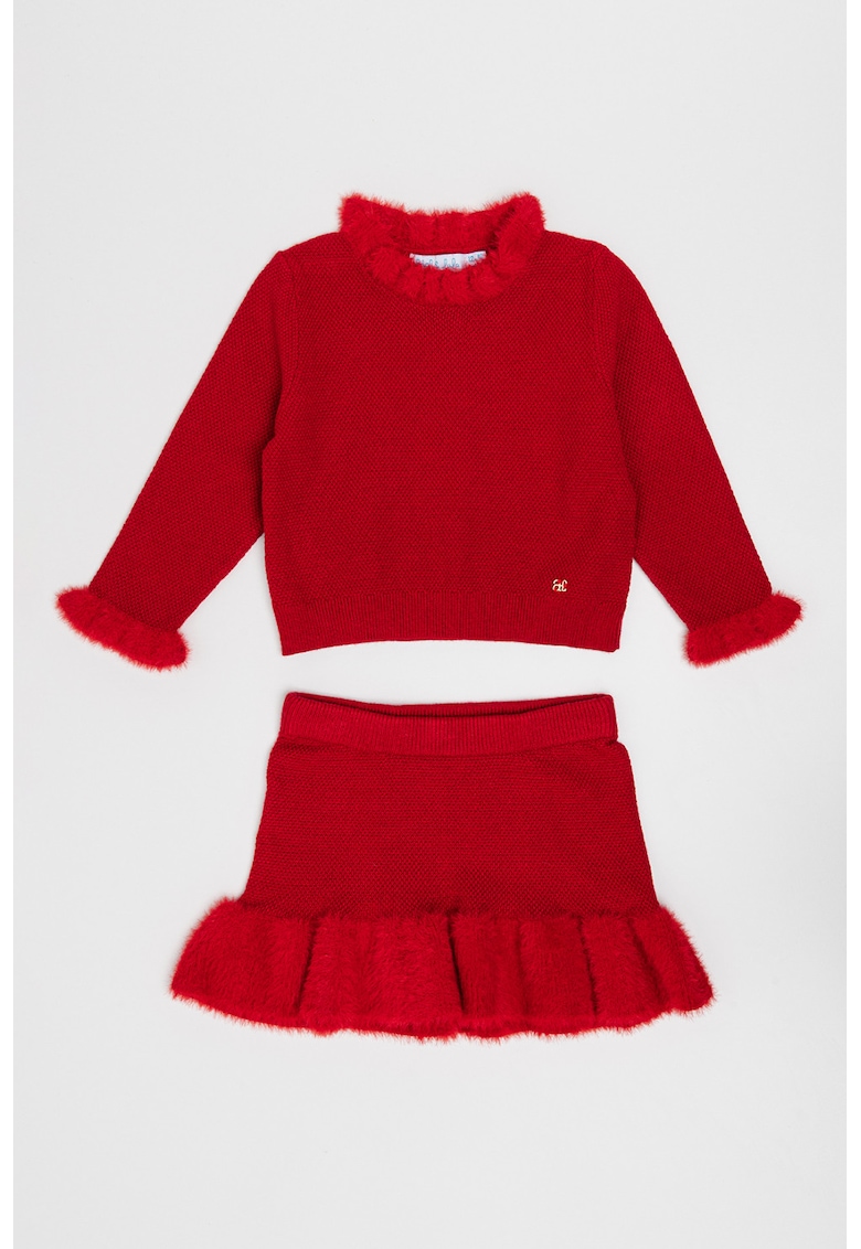 Set de pulover tricotat si fusta