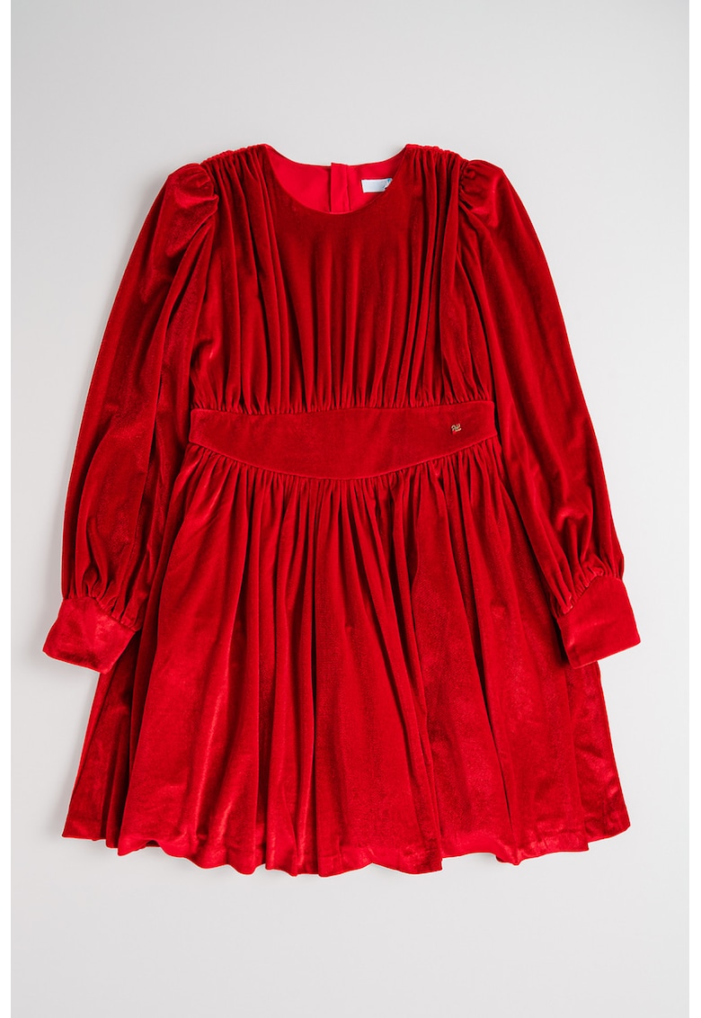 Rochie evazata si catifelata