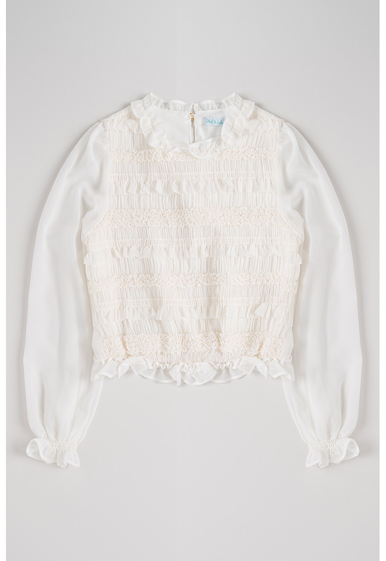 Bluza vaporoasa cu volane