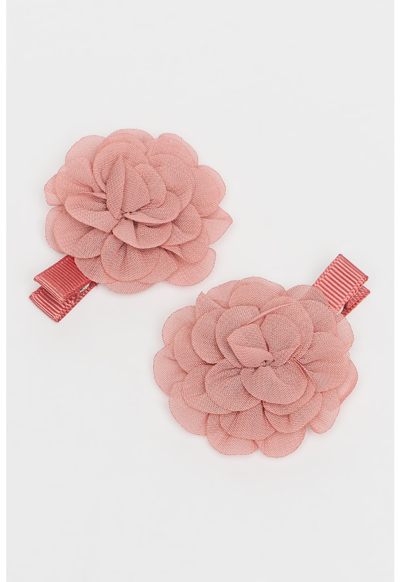 Set de agrafe de par in forma de floare - 2 piese