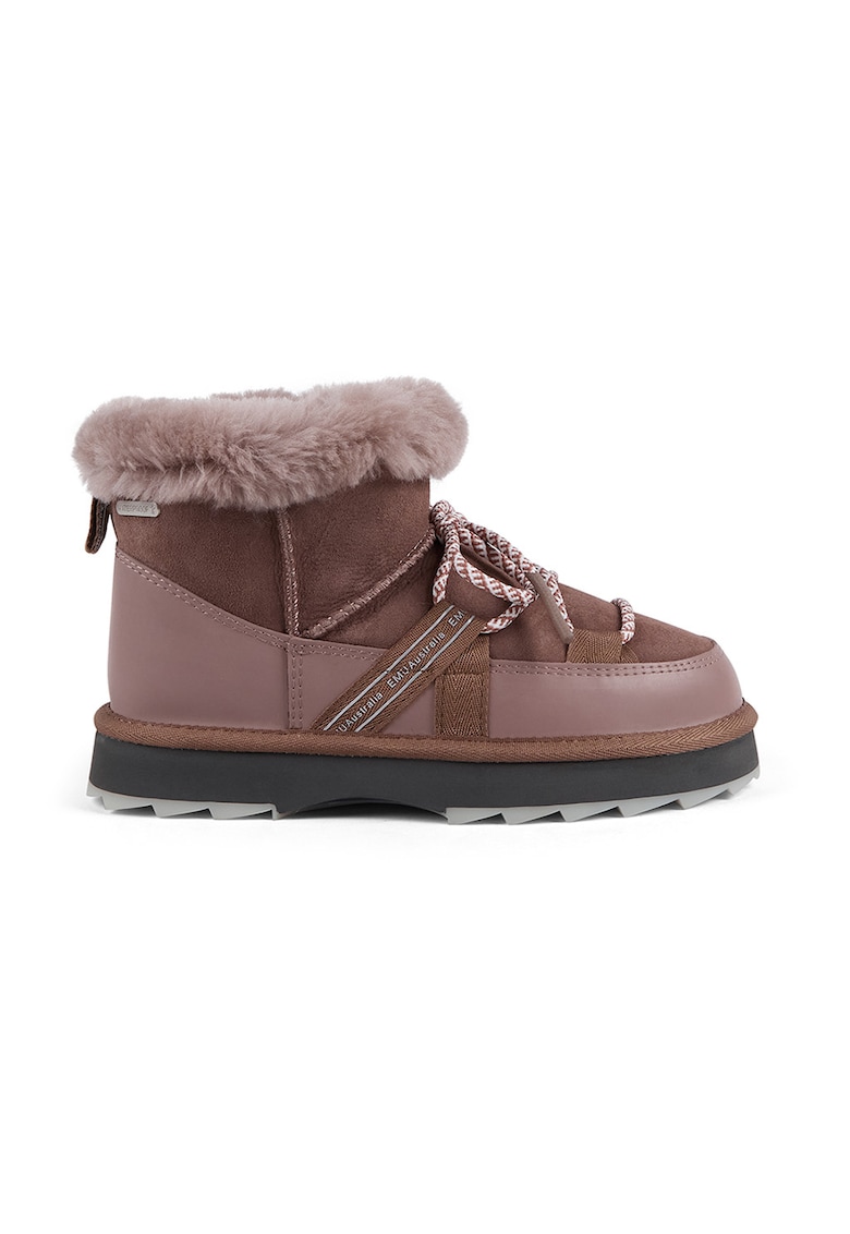 Ghete de piele intoarsa fara inchidere impermeabile Blurred Micro