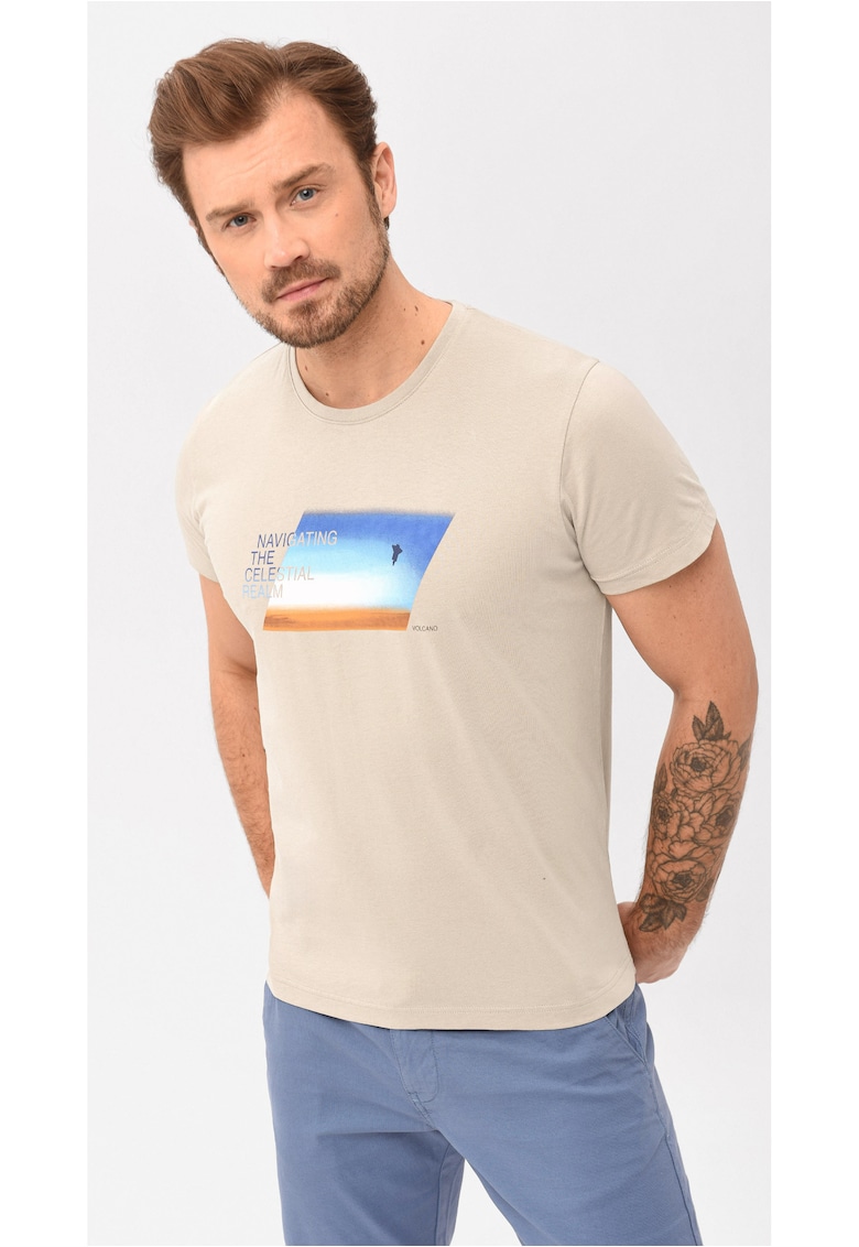 Tricou pentru barbati T-Navi - bej